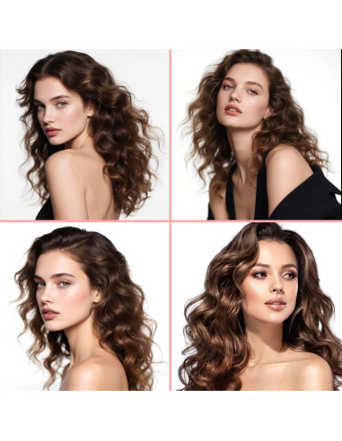 Plancha de Rizar 25mm Lam(MS)pen Barril Largo Temperatura Ajustable