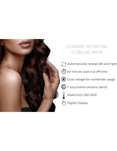 Plancha de Rizar Automática Amira Belleza Cerámica Verde