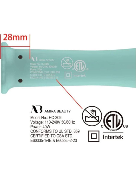 Plancha de Rizar Automática Amira Belleza Cerámica Verde