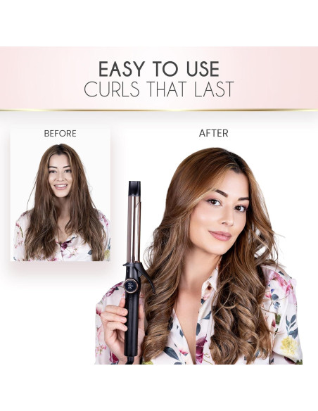 Plancha de Rizar ELLA BELLA 1 Pulgada Doble Voltaje Cerámica