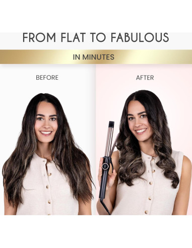 Plancha de Rizar ELLA BELLA 1 Pulgada Doble Voltaje Cerámica