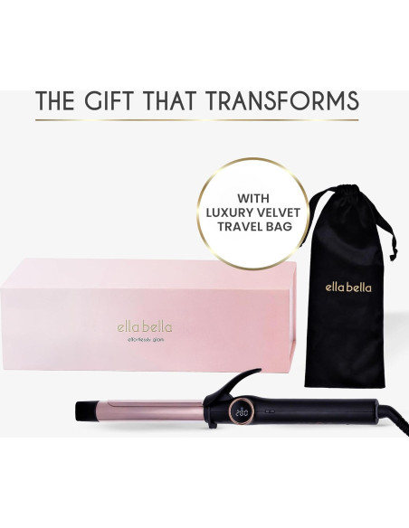 Plancha de Rizar ELLA BELLA 1 Pulgada Doble Voltaje Cerámica