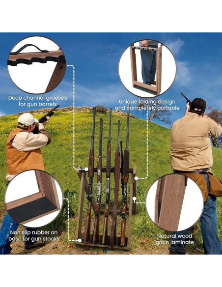 Estante Plegable para 10 Armas Rush Creek Creations 53 cm