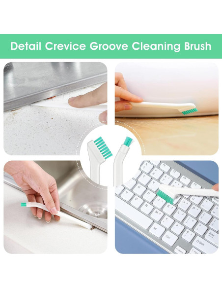 Juego de 8 Cepillos de Limpieza TIESOME para Hogar y Auto