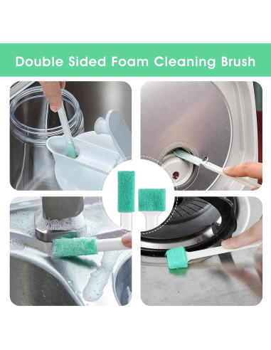 Juego de 8 Cepillos de Limpieza TIESOME para Hogar y Auto