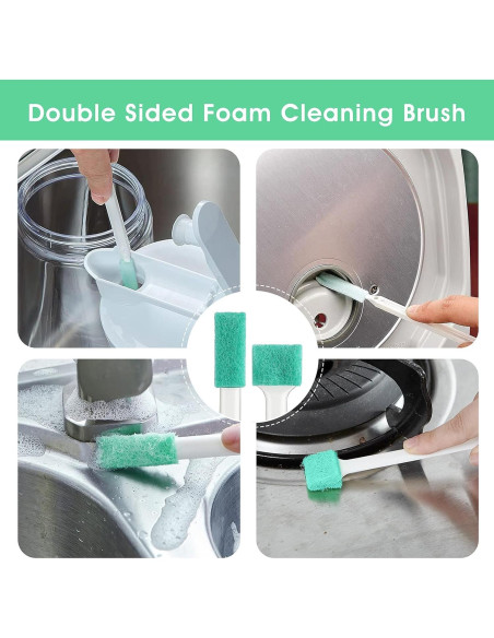 Juego de 8 Cepillos de Limpieza TIESOME para Hogar y Auto