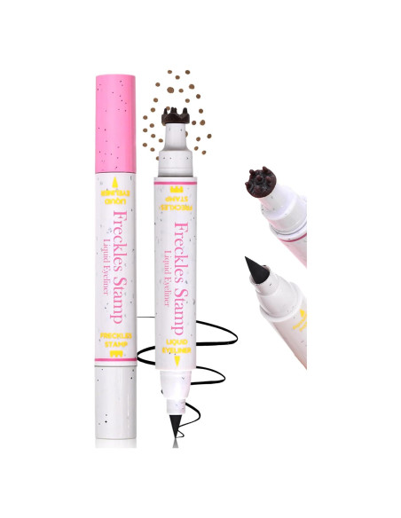 Bolígrafo de Sello de Pecas Erinde 2-en-1 Impermeable 04 Espresso