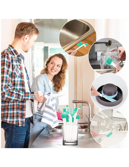 Juego de 8 Cepillos de Limpieza TIESOME para Hogar y Auto