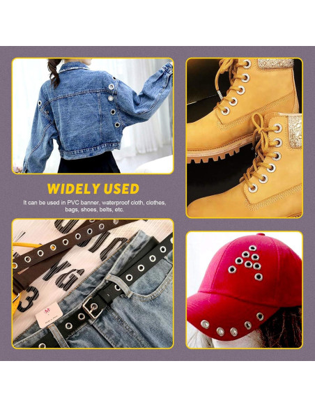 Kit de Ojetes de Bronce Swpeet 206 Sets 6mm con Herramientas