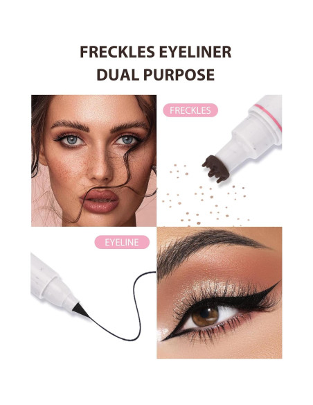 Bolígrafo de Sello de Pecas 2-en-1 Jutqut - Delineador y Tatuaje