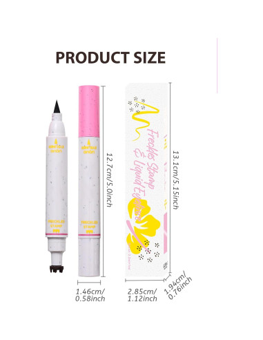 Bolígrafo de Sello de Pecas 2-en-1 Jutqut - Delineador y Tatuaje