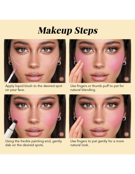 Bolígrafo de Maquillaje 2 en 1 CAKAILA para Pecas y Rubor