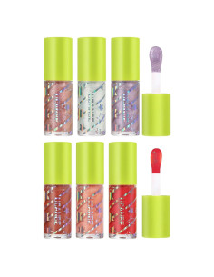 Set de Brillo Labial UCANBE 6 Colores Hidratante y Voluminizador