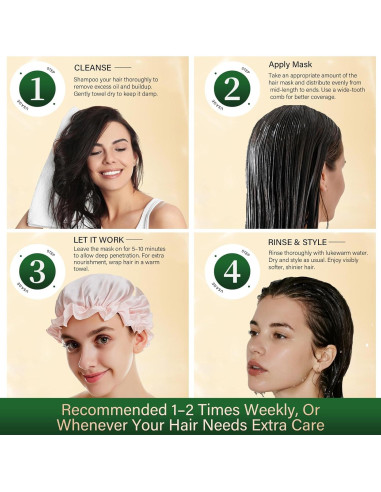 Mascarilla capilar Juland con colágeno y aceite de amla 311 g