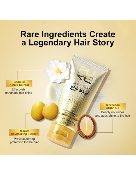 Mascarilla Capilar PURC Aminoácidos y Aceite de Argán 65g