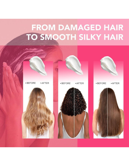 Mascarilla Reparadora de Queratina LSKINBATH 500ml - Acondicionador Profundo