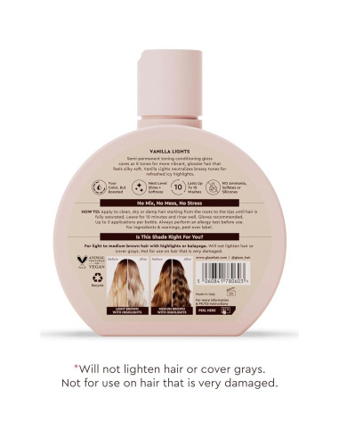 Glaze Supergloss Brillo Color Semi-Permanente 189 ml - Luces de Vainilla