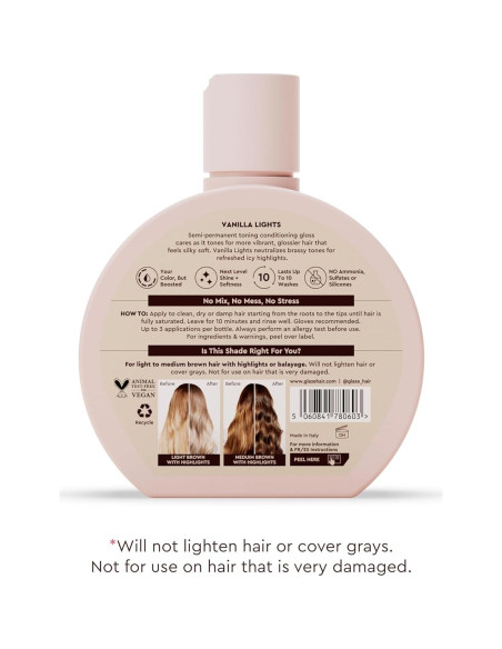 Glaze Supergloss Brillo Color Semi-Permanente 189 ml - Luces de Vainilla