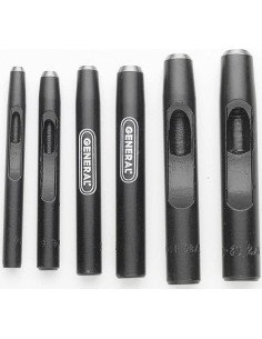 Juego de Punches de Acero General Tools 1280ST - 6 Piezas 4.76 a 12.7 mm 2