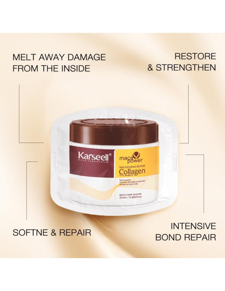 Mascarilla de Colágeno Karseell 600ml Acondicionador Aceite de Argán