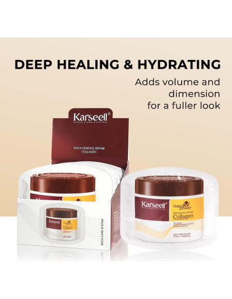 Mascarilla de Colágeno Karseell 600ml Acondicionador Aceite de Argán