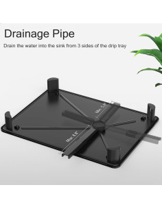 Escurridor de Platos DMTXCRP 2 Niveles Acero Inoxidable 43x33cm 2