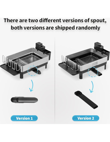 Escurridor de Platos Ewaiira Acero Inoxidable Blanco 41.9x32cm