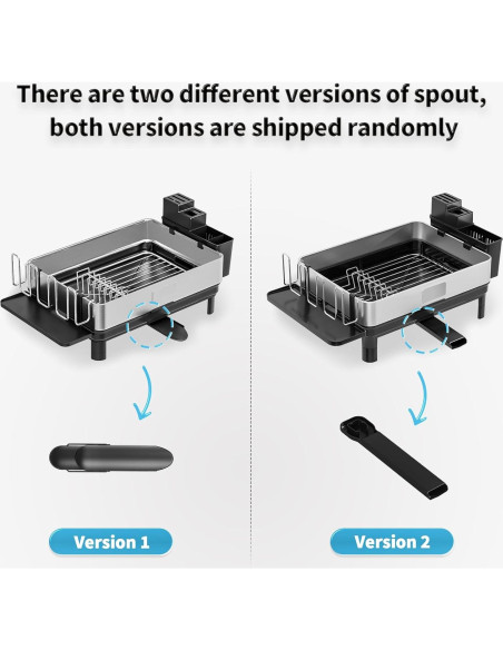 Escurridor de Platos Ewaiira Acero Inoxidable Blanco 41.9x32cm