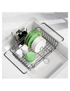 Escurridor de Platos Expandible CosyPic Negro 38.1x26.7 cm