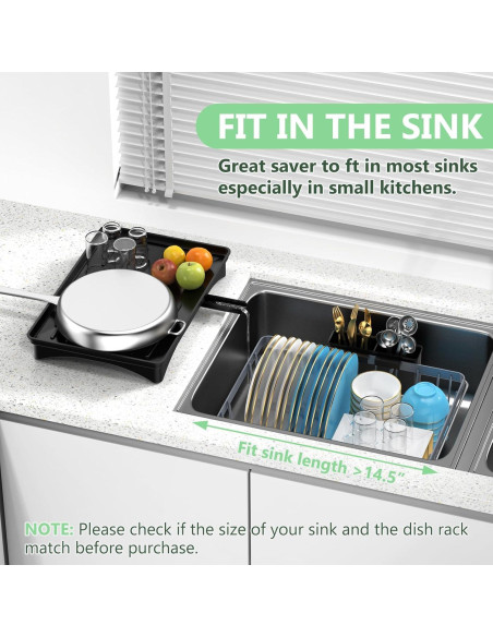 Escurridor de Platos Expandible LEMIKKLE Gris 48.3x26.9 cm