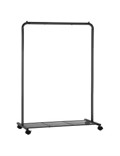 Perchero con Ruedas SONGMICS de Metal Negro 158 cm 50 kg