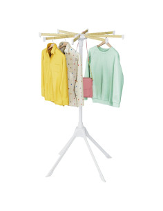Estante Secar Ropa Plegable SZJoyBet 126x57 cm Blanco