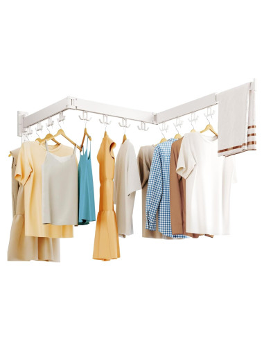 Estante Plegable para Secar Ropa HEILAIYI Montado en Pared