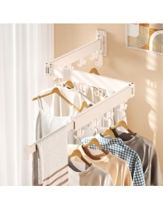 Estante Plegable para Secar Ropa HEILAIYI Montado en Pared 2