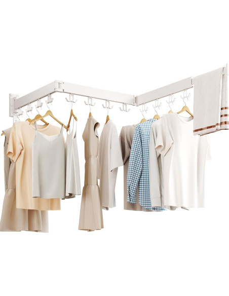 Estante Plegable para Secar Ropa HEILAIYI Montado en Pared