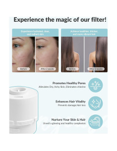 Filtro de Ducha SANYCASA KDF-55 para Agua Dura - Suave para Piel y Cabello 2