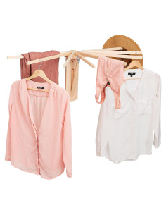 Estante Plegable para Secar Ropa Pennsylvania Woodworks - Madera Dura de Arce - 3.35m Espacio