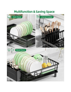 Escurridor de Platos CosyPic Acero Inoxidable 28x38 cm Drenaje Inteligente 2