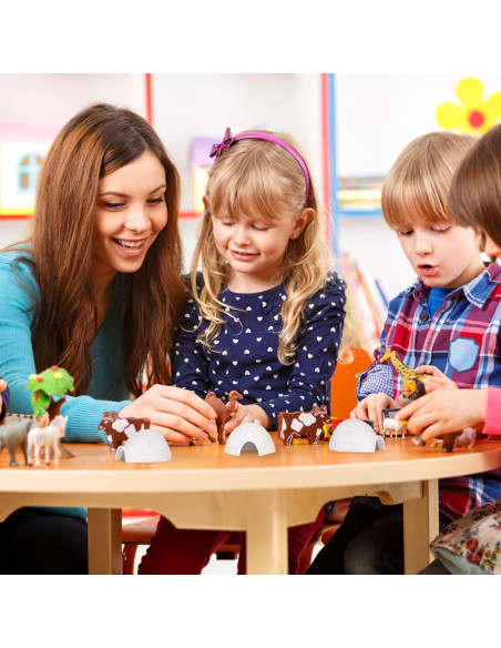 Juego de 6 Figuras de Igloo Miniatura Zerodeko - Decoración Creativa