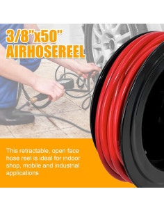 Carrete de Manguera de Aire Retráctil Xeoca 15.24 m 300PSI 2