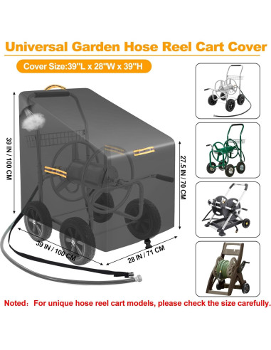 Cubierta Protectora para Carro de Manguera GRABADO 420D Impermeable