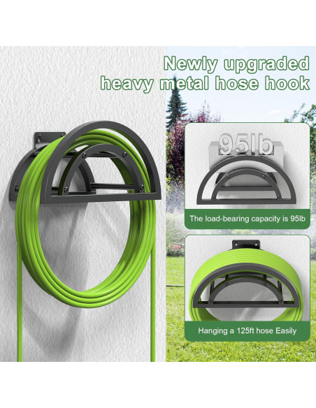 Soporte para Manguera OLV de Pared, Metal Resistente 38.1m