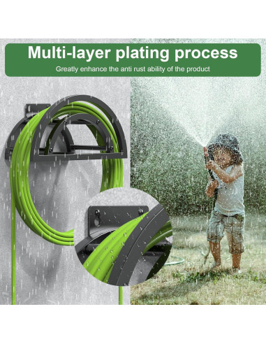 Soporte para Manguera OLV de Pared, Metal Resistente 38.1m