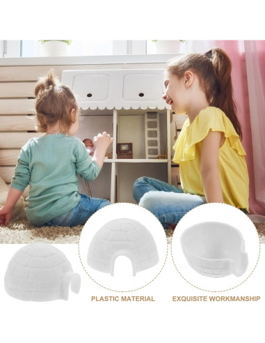 Juego de 6 Figuras de Igloo Miniatura Zerodeko - Decoración Creativa