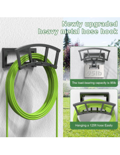 Soporte de Manguera de Jardín OLV Montado en Pared 38.1m 2