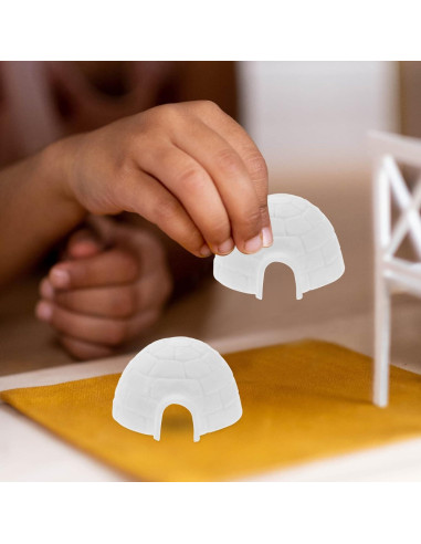 Juego de 6 Figuras de Igloo Miniatura Zerodeko - Decoración Creativa