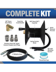 Carrete de Manguera Essential Washer 15 m con Accesorios 2