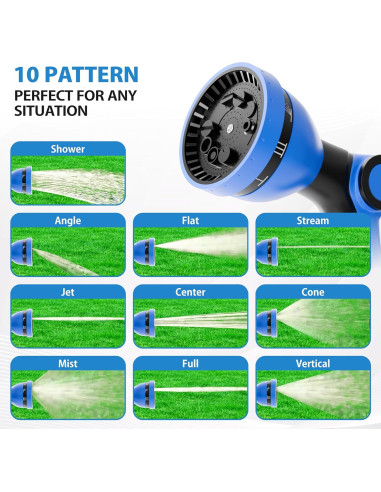 Carrete de Manguera de Jardín Retráctil HANDT 15.24 m Gris