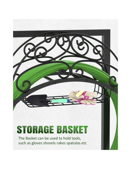 Soporte de Manguera de Jardín Breeze Touch 88.90 cm Alta Resistencia