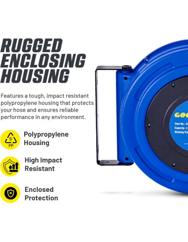 Carrete de Manguera Retráctil Goodyear 3/8" x 20m 300 PSI